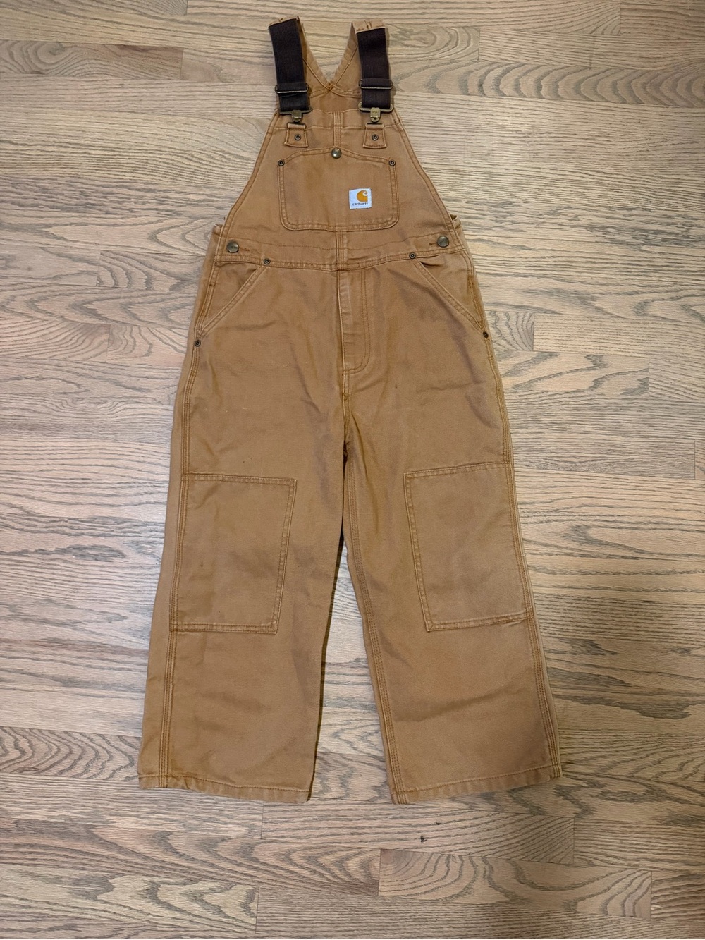 Carhartt Kids Tan Brown Workwear Overalls